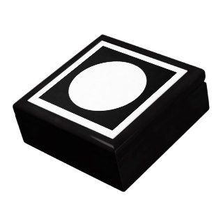 Black and White Circle, Simple Geometric Design. Gift Boxes
