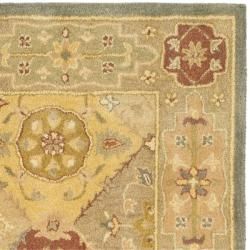 Handmade Antiquities Bakhtieri Multi/ Beige Wool Rug (6' Square) Safavieh Round/Oval/Square