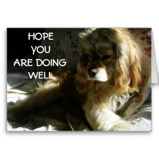 "HOPE YOU ARE DOING WELL" GREETING CARDS