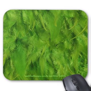 Feathers Lime Green Print Gifts & Collectibles Mousepad