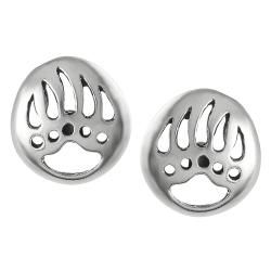 Tressa Silver Indian Bear Paw 'Good Omen' Symbol Stud Earrings Tressa Sterling Silver Earrings