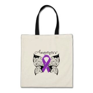 Tattoo Butterfly Awareness   Alzheimer's Disease Bags