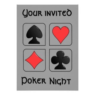 Poker Night Invitation