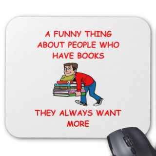 book lover mouse pad
