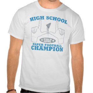 HS Paper Football Champ Tee Shirts