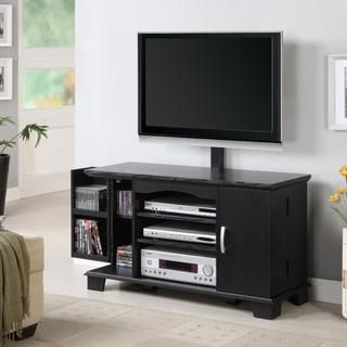 Black Wood 42 inch TV Stand with Mount Walker Edison Entertainment Centers