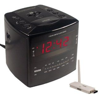 SleuthGear Covert Digital Cube Alarm Clock with USB Receiver with Remote View  Camera & Photo