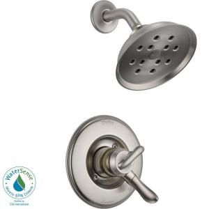 Linden 1 Handle 1 Spray H2Okinetic Shower Faucet Trim Kit Only in Stainless (Valve Not Included) T17294 SS