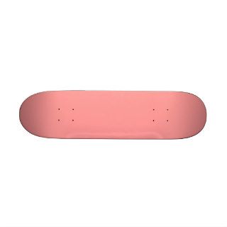 Plain Coral Pink Background Skateboard Deck