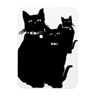 Beware the Black Cat Vinyl Magnet