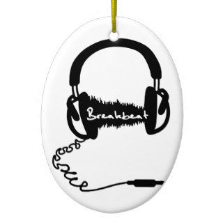 Headphones Headphones Audio Wave Motif Breakbeat Ornaments