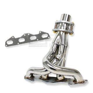 DPT, HDS DN95D, T 304 Stainless Steel Chrome Exhaust Manifold Header 2" Inlet with Gaskets and Bolts Automotive
