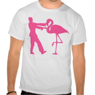 pink flamingo zombie battle t shirt