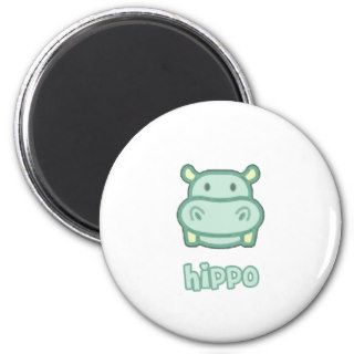 Baby Hippo Cartoon Fridge Magnets