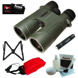 Vortex Optics D5010 10x 50mm Diamondback Binocular with KeyChain LED Flashlight, Binocular Harness, Red Foam Strap and Cleaning and Care Kit Accessory  Camera & Photo