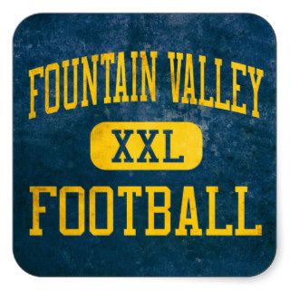 Fountain Valley Barons Football Square Sticker