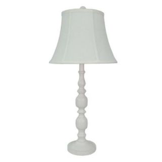 Fangio Lighting 30.75 in. Wood Table Lamp, White 2011