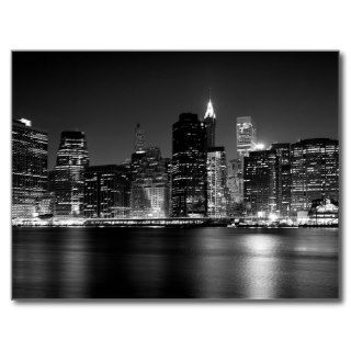 New York at Night Postcard