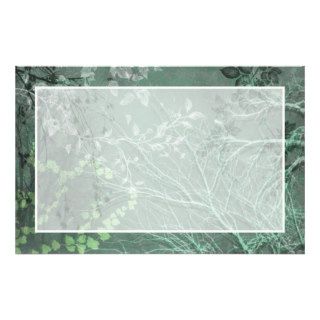 WUTHERING HEIGHTS, GHOSTLY BRANCHES GREEN SCENE CUSTOMIZED STATIONERY