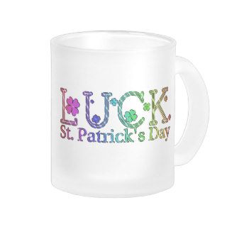 Shamrocks, St Patrick's Day Luck, St Pat's Cup Mug