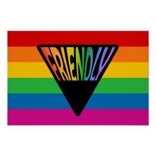 Gay Friendly Triangle Poster