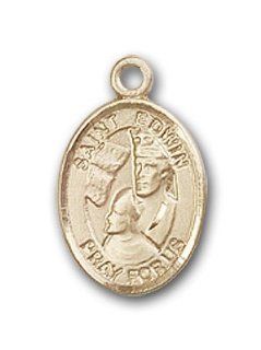 12K Gold Filled St. Edwin Medal Jewelry