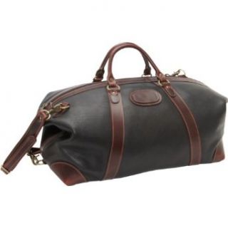 Korchmar DRAKE Small Duffel Bag (Black with Root Beer Trim) Clothing