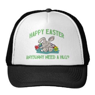 Anybunny Need A Hug Happy Easter Ladies Mesh Hat