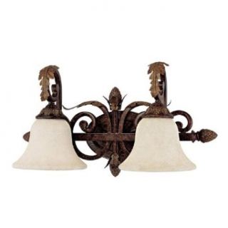 Capital Lighting 1822CB 285 Vanity with Rust Scavo Glass Shades, Chesterfield Brown Finish   Vanity Lighting Fixtures  