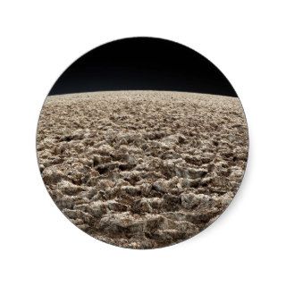Lunar surface sticker