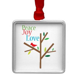 Peace Joy Love Hope Christmas Ornament