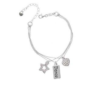 Dance   LuckyStar Silver Charm Bracelet Delight Jewelry