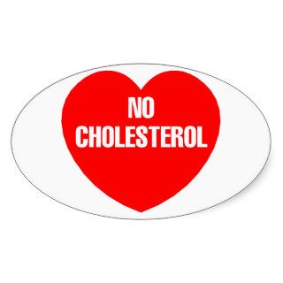 No Cholesterol Food Love Heart Sign Health T shirt Stickers