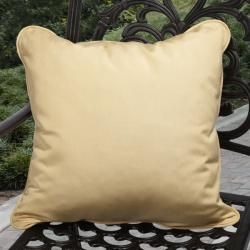 Clara Indoor/ Outdoor Yellow Throw Pillows made with Sunbrella (Set of 2) Outdoor Cushions & Pillows
