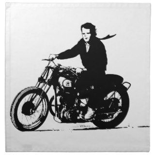 Simple Classic Vintage Motorcycle Napkin