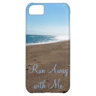 Beach Run Away with Me Quote iPhone 5C Cover