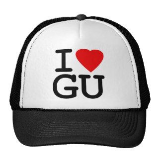 I Heart Love Guam Mesh Hats