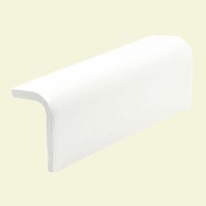 U.S. Ceramic Tile Color Collection Matte Snow White 2 in. x 6 in. Ceramic Sink Rail Wall Tile DISCONTINUED 272 AT8262