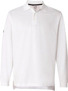 Adidas Golf Men's ClimaLite Tour Long Sleeve Polo Sport Shirt. A86   X Large   White / Black  Sports & Outdoors