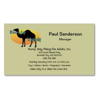 Every Day is Hump Day Business Card Templates
