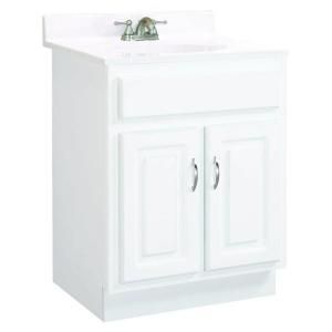 Design House Concord 24 in. W x 21 in. D Two Door Vanity Cabinet Only Unassembled in White Gloss 541029