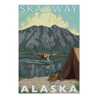 Bush Plane & Fishing   Skagway, Alaska Posters