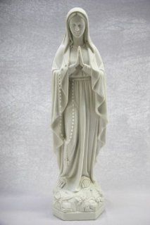 22.5" Our Lady of Lourdes Virgin Mary Statue Sculpture Figure Made in Italy  