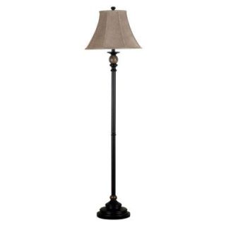 Kenroy Home Plymouth 62 in. Oil Rubbed Bronze Accents Floor Lamp with Natural Marble 20631ORB