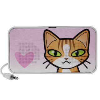 Design Your Own Cartoon Cat (love hearts) Speaker