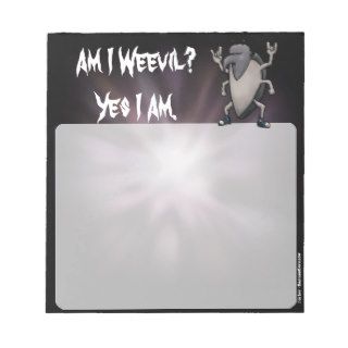 Am I Weevil Heavy Metal Cartoon Memo Notepads