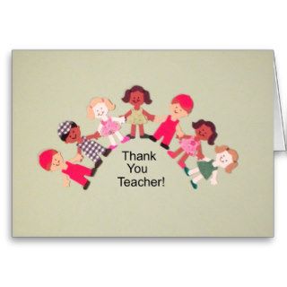 Thank You Teacher Greeting Card