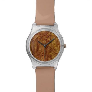 Maple Burlwood Nature Tree Wood Effect Wrist Watches