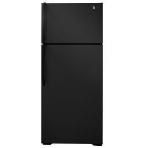 GE 18.1 cu. ft. Top Freezer Refrigerator in Black GTH18GCDBB