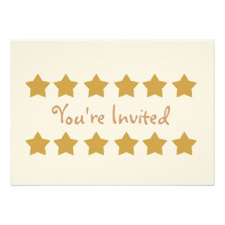 Gold Star Invitation
